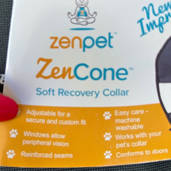 Soft Dog Cone Zen Recovery Cone with clear pannels NWT - Picture 3 of 3